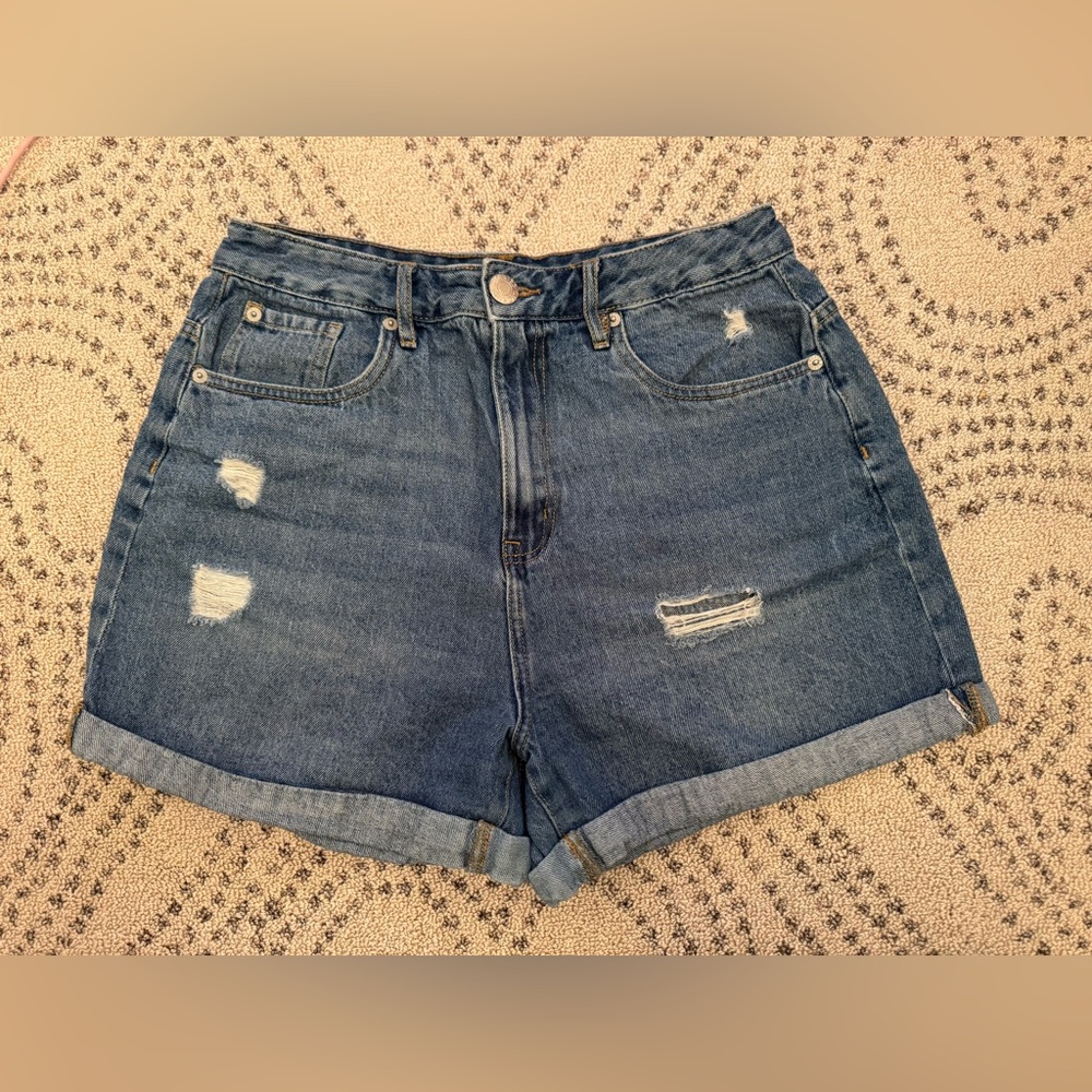Dickies Distressed Blue Jean Shorts